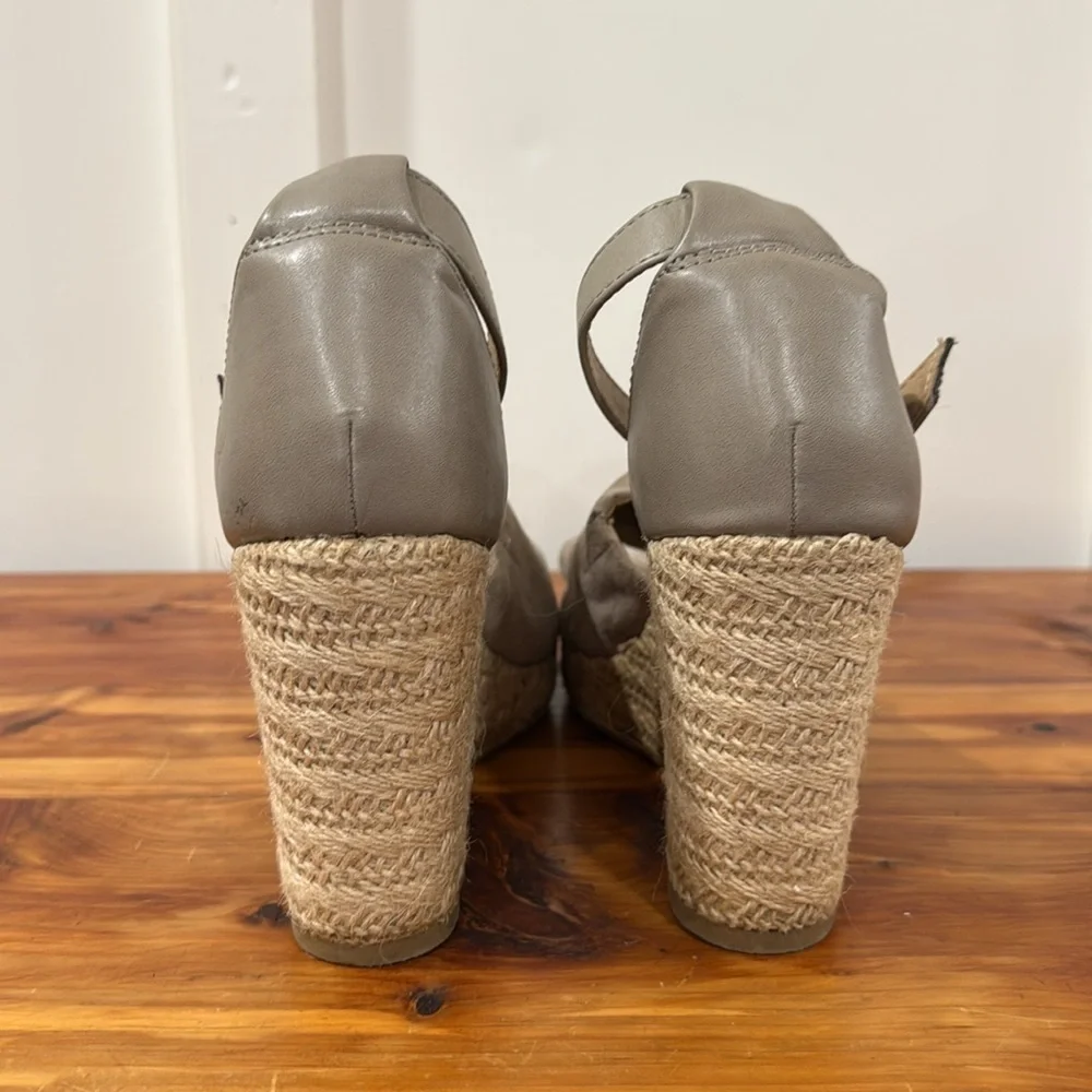 Big Buddah Rope Wedge Platform Espadrille Sandals